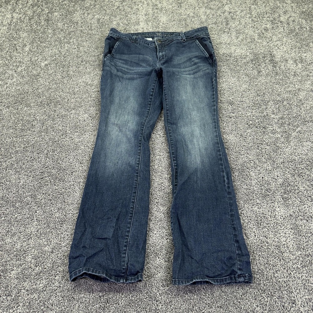 Simply Vera Vera Wang Jeans Womens 12 Blue Bootcut Stretch Denim Medium Wash